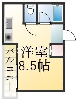 バストイレがセパレート、独立洗面所のある使い易い間取りです。