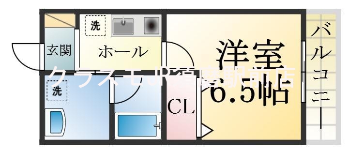部屋が余裕のある広さで、とてもゆったりとした間取りです。