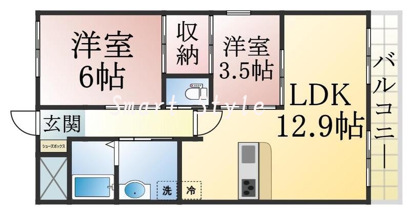 人気の全室フローリング。収納スペースも充実しています。