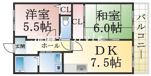 各部屋が余裕のある広さで、とてもゆったりとした間取りです。