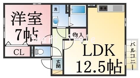 人気の全室フローリング。使いやすいゆったりとした間取り。