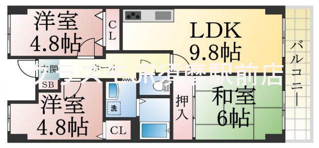 この間取りなら、嬉しいゆったり空間が実感できるかも。