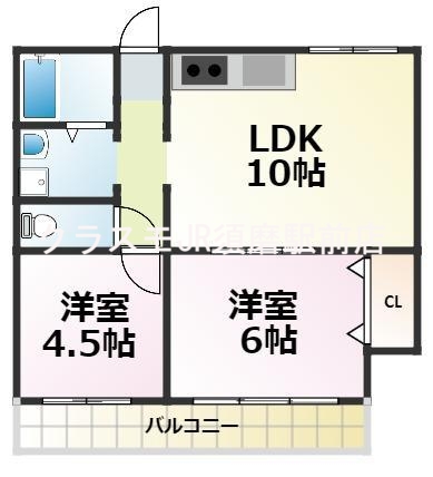 人気の全室フローリング新婚さんにおススメの間取り。