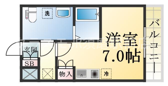 人気の全室フローリング。使いやすいゆったりとした間取り。