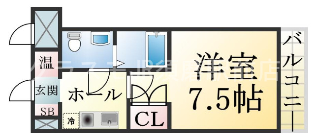 人気の全室フローリング。使いやすいゆったりとした間取り。