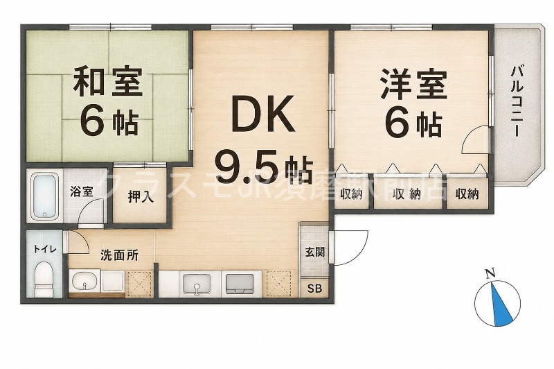 使いやすい間取りですね