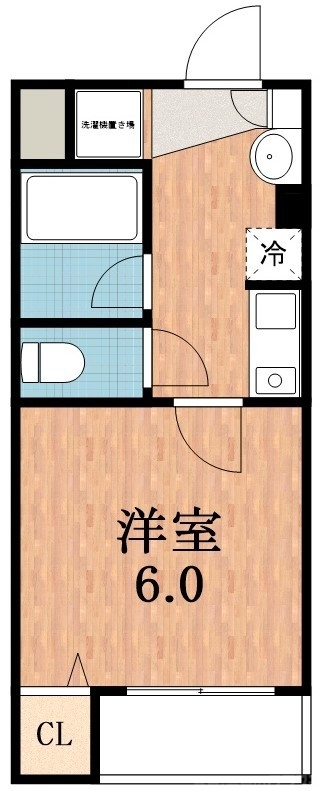 洗面台完備、使い勝手の良い間取りです。