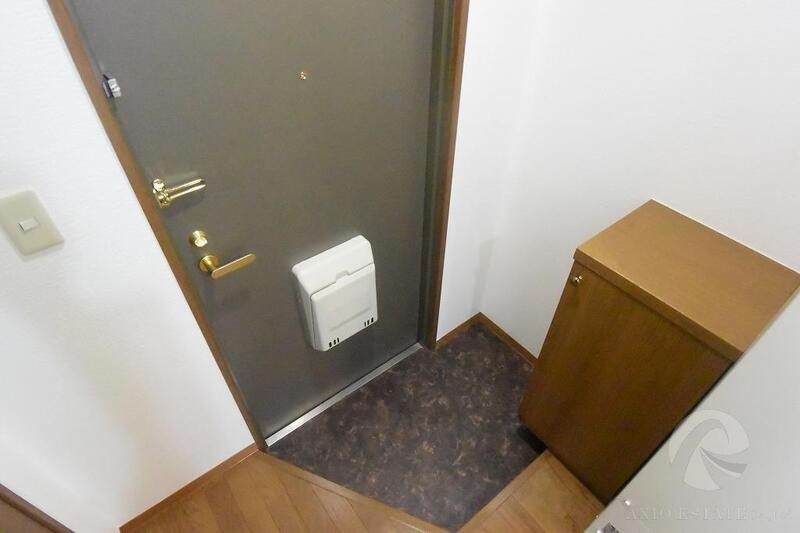 色遣いがお洒落な玄関です。