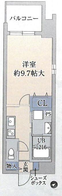 間取り　南東向き