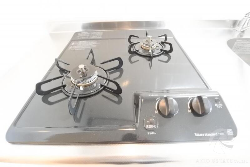 ガスコンロ2口付きです