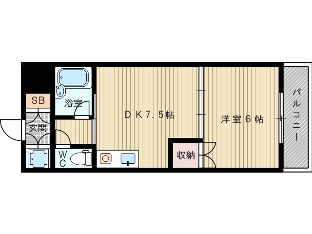 1ＤＫのお部屋です