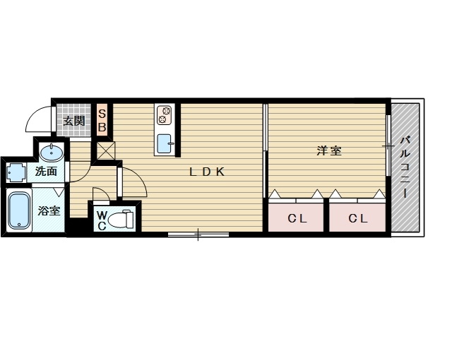 １ＬＤＫのお部屋です