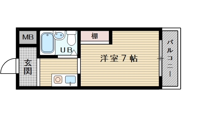 ワンルームのお部屋です