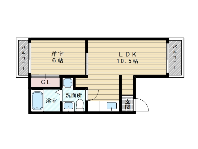1LDKのお部屋です