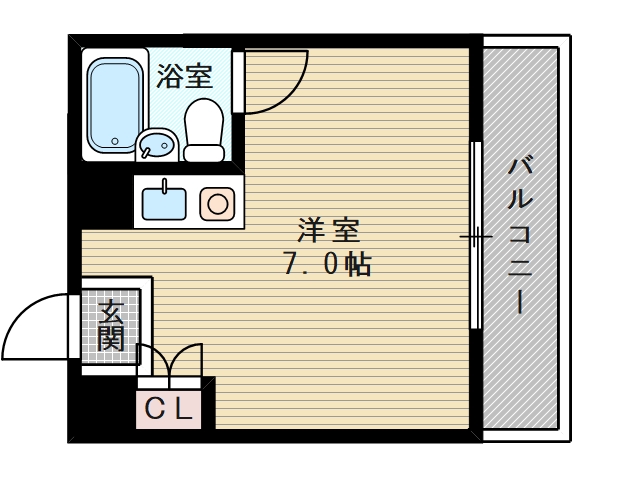 1Rのお部屋です