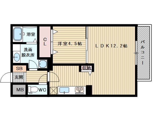 2階の間取り図