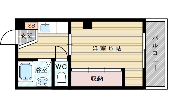 1DKのお部屋です