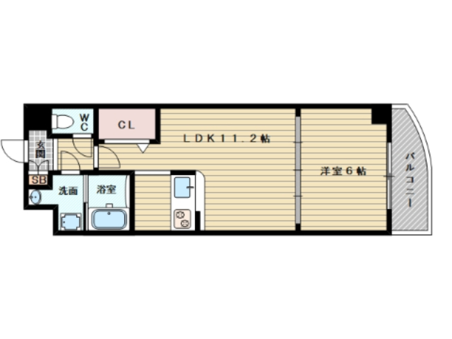反転した間取りになります