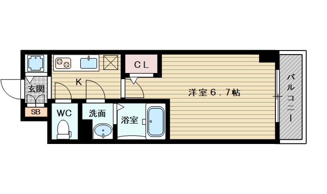 2階の間取り図