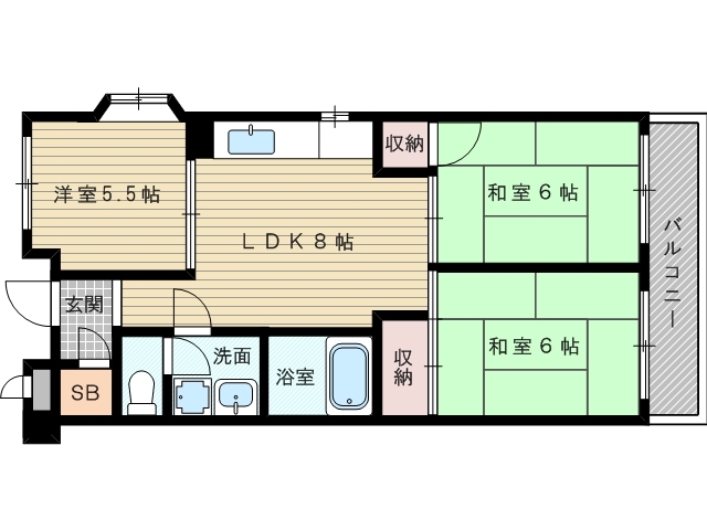 4階の間取り図