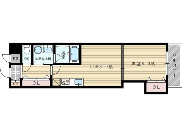 1LDKのお部屋です