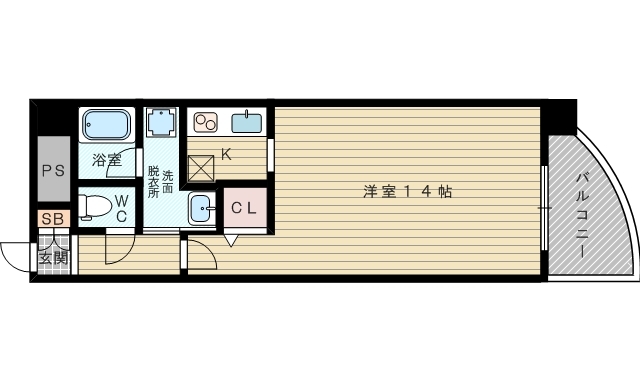 1Ｒのお部屋です