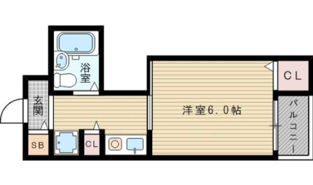 反転の間取り図です