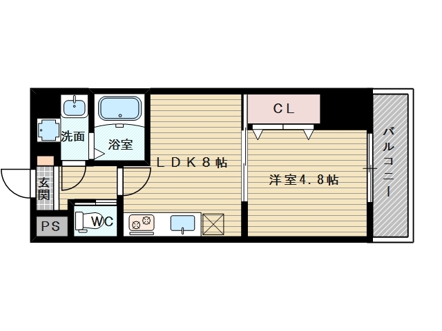１ＬＤＫのお部屋です