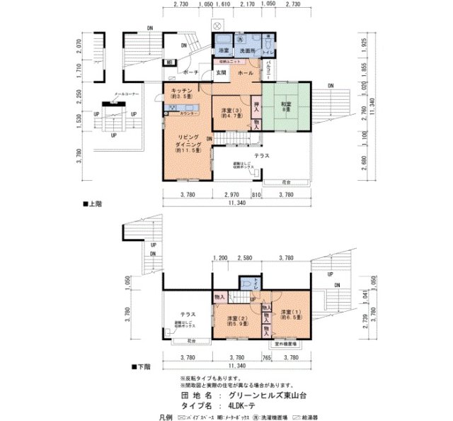 1階の間取り図