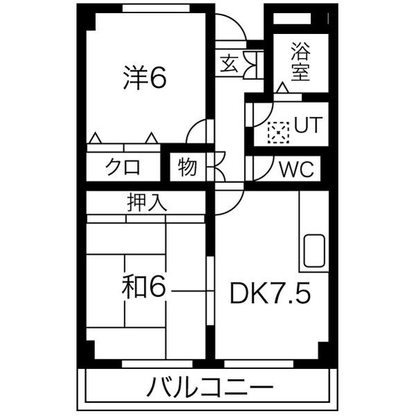1階の間取り図
