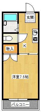 2階の間取り図