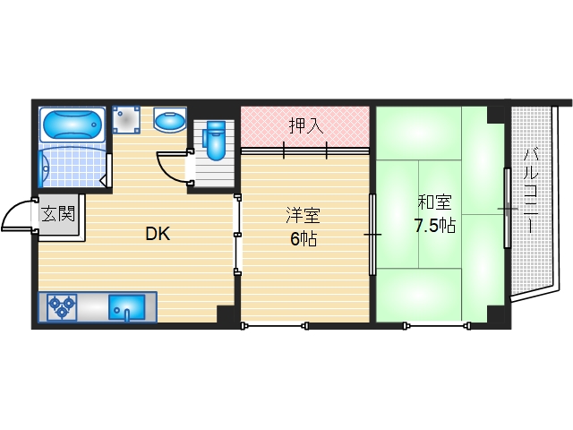 2階の間取り図