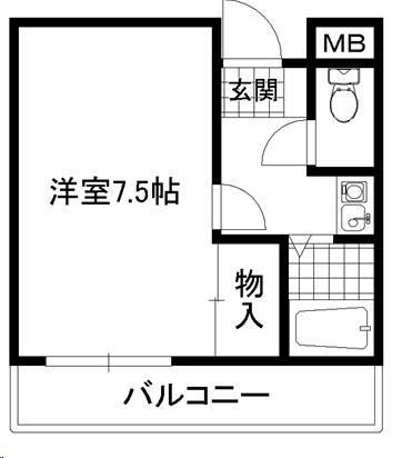 2階の間取り図
