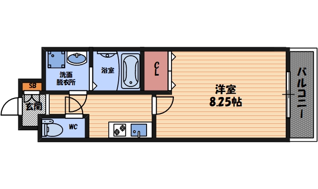 4階の間取り図