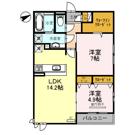 1階の間取り図