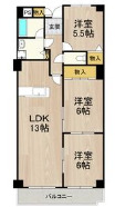 6階の間取り図