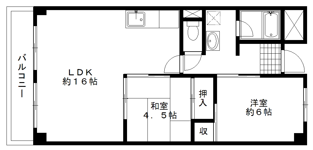 6階の間取り図