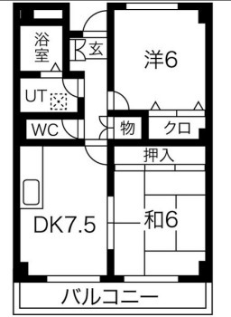 2階の間取り図