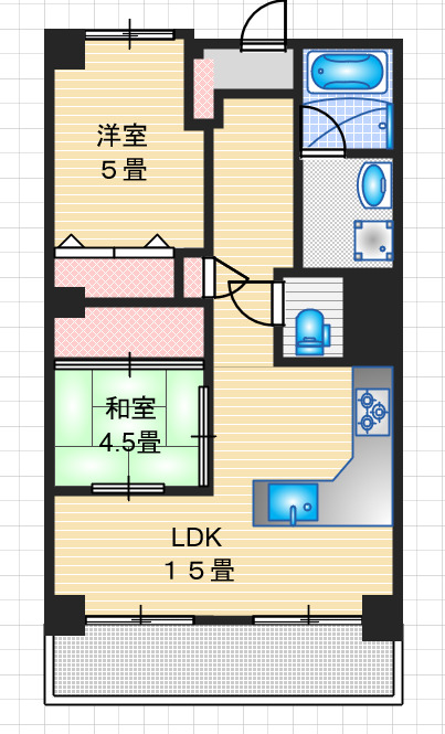 2階の間取り図