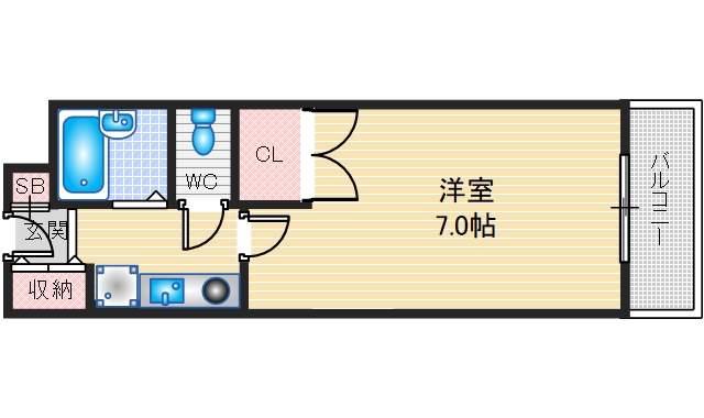 2階の間取り図