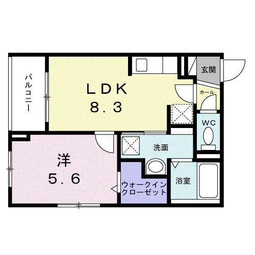 2階の間取り図