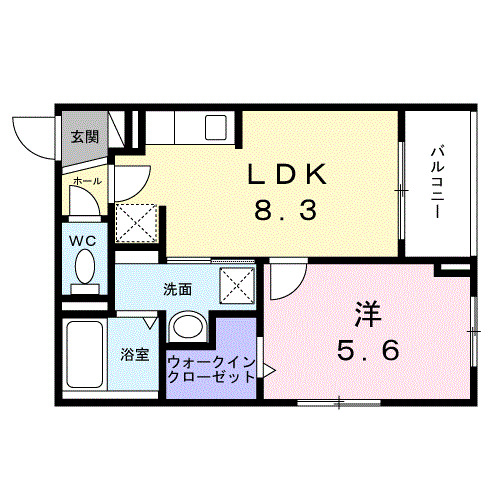 2階の間取り図