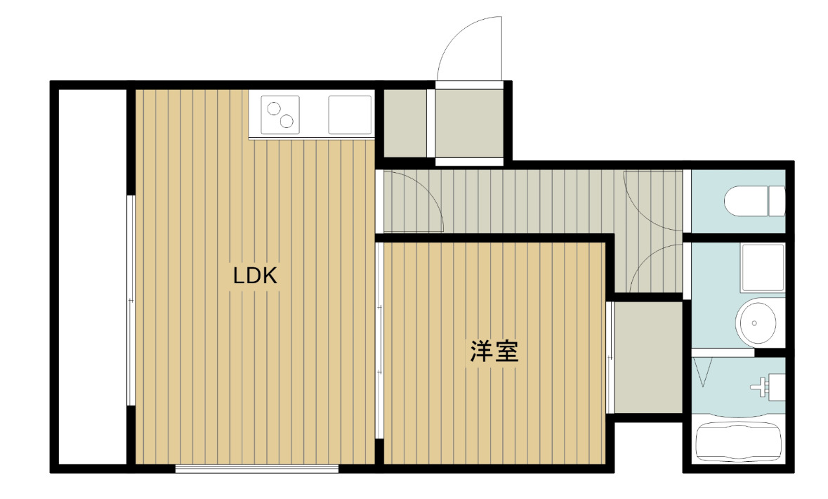 1階の間取り図