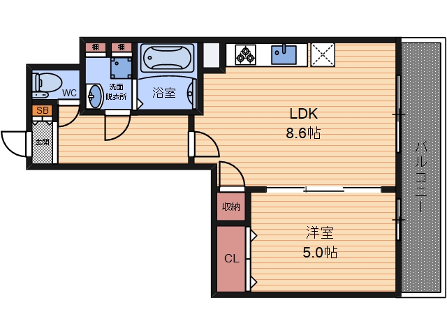 2階の間取り図
