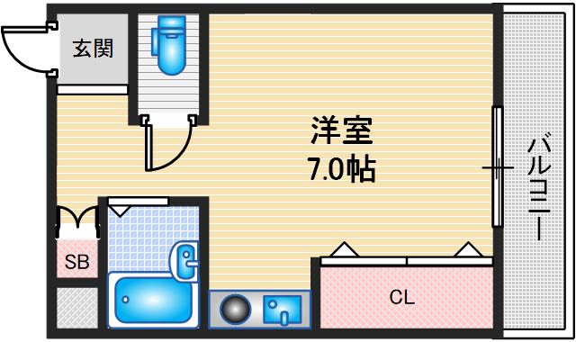4階の間取り図