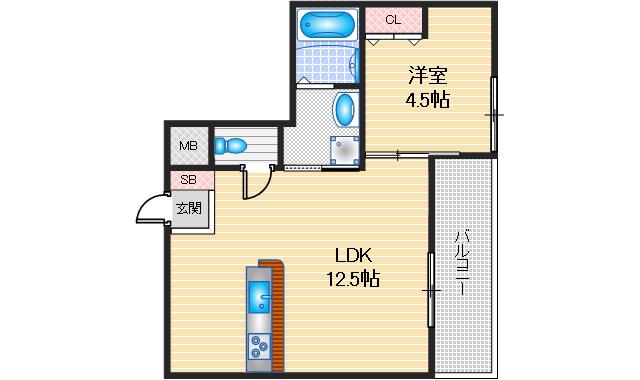 4階の間取り図
