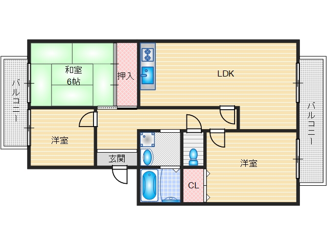 1階の間取り図