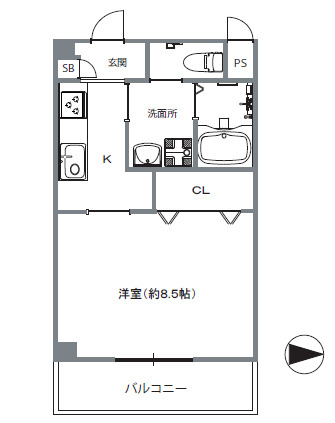 3階の間取り図