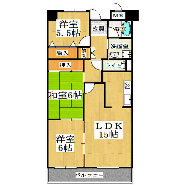 4階の間取り図