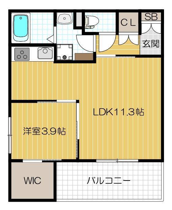 1階の間取り図